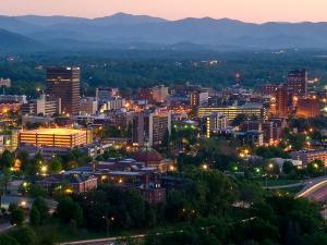 Panorama of downtown Asheville, North Carolina