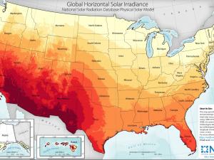 screenshot from NREL solar maps