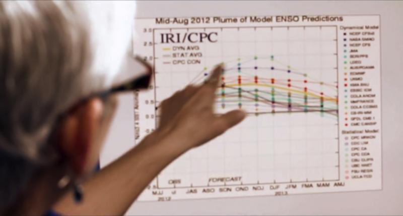 Dr. Alison Adams of Tampa Bay Water viewing climate outlooks